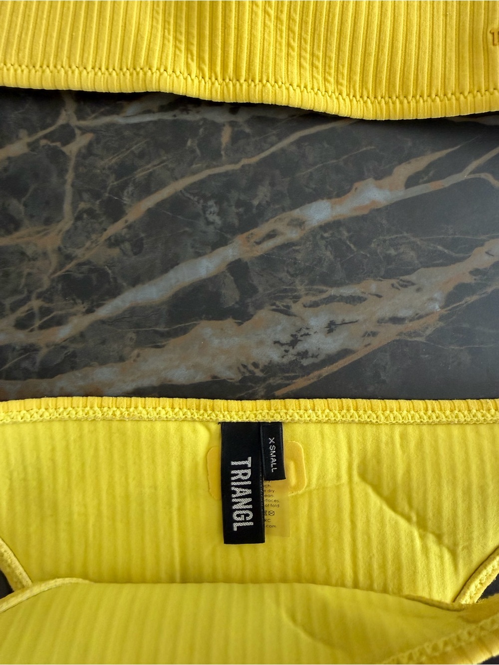 Triangl Yellow Ribbed Bikini Set - Picture 5 of 5